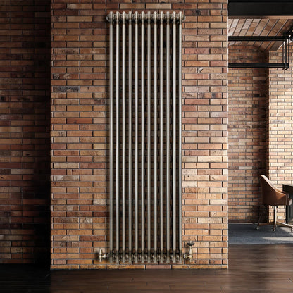Traditional 3 Column Radiator - 1800 x 560mm - Raw Metal