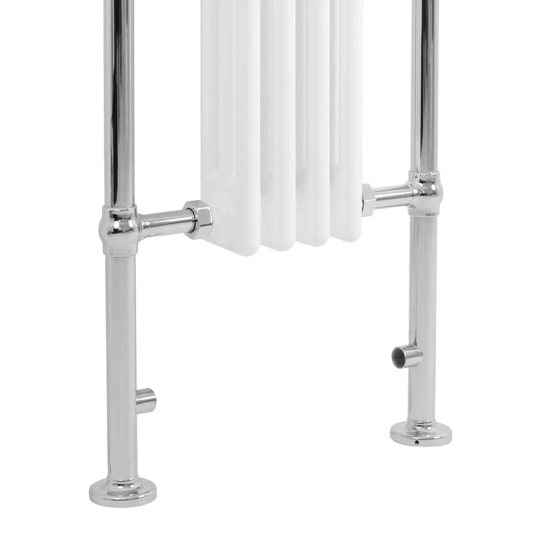 Traditional Heated Towel Rail Radiator – 950mm x 480mm  – White