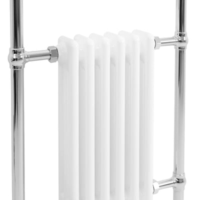 Traditional Heated Towel Rail Radiator – 950mm x 570mm  – White