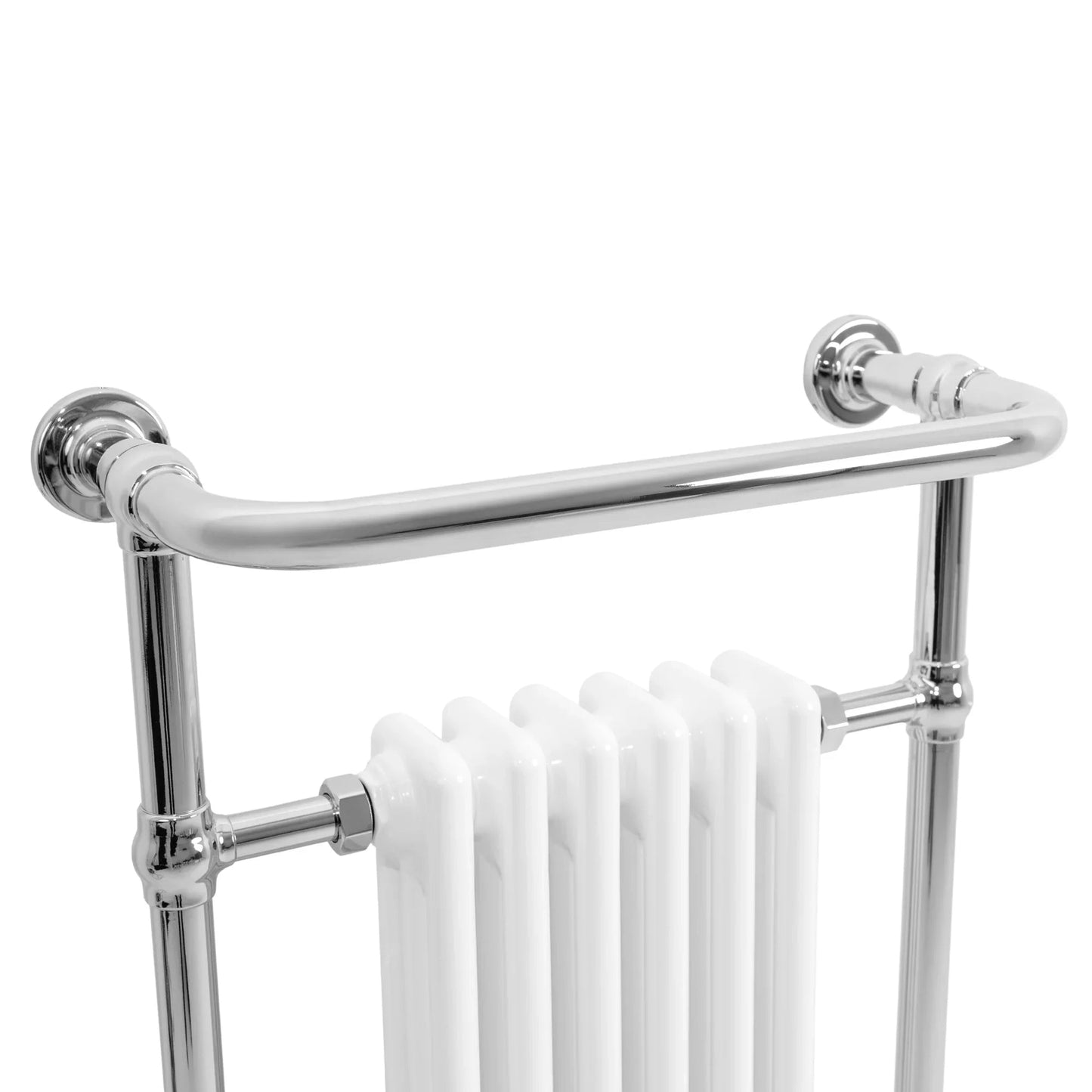 Traditional Heated Towel Rail Radiator – 950mm x 570mm  – White