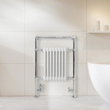 Traditional Heated Towel Rail Radiator – 950mm x 660mm  – White