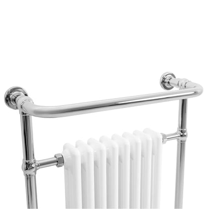 Traditional Heated Towel Rail Radiator – 950mm x 660mm  – White