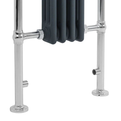 Traditional Heated Towel Rail Radiator – 950mm x 480mm  – Anthracite Grey