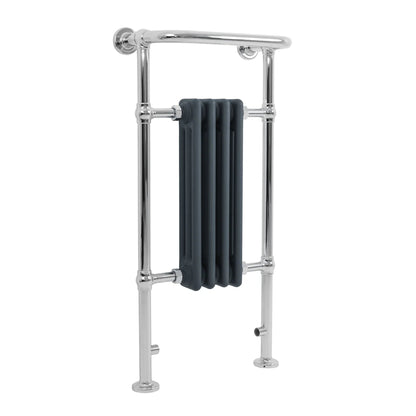 Traditional Heated Towel Rail Radiator – 950mm x 480mm  – Anthracite Grey
