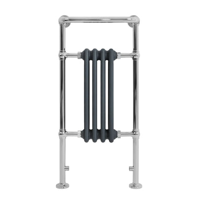 Traditional Heated Towel Rail Radiator – 950mm x 480mm  – Anthracite Grey