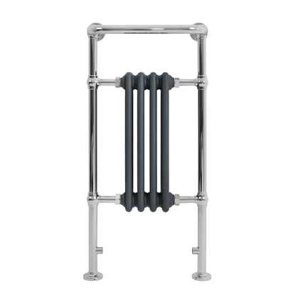 Traditional Heated Towel Rail Radiator – 950mm x 480mm  – Anthracite Grey