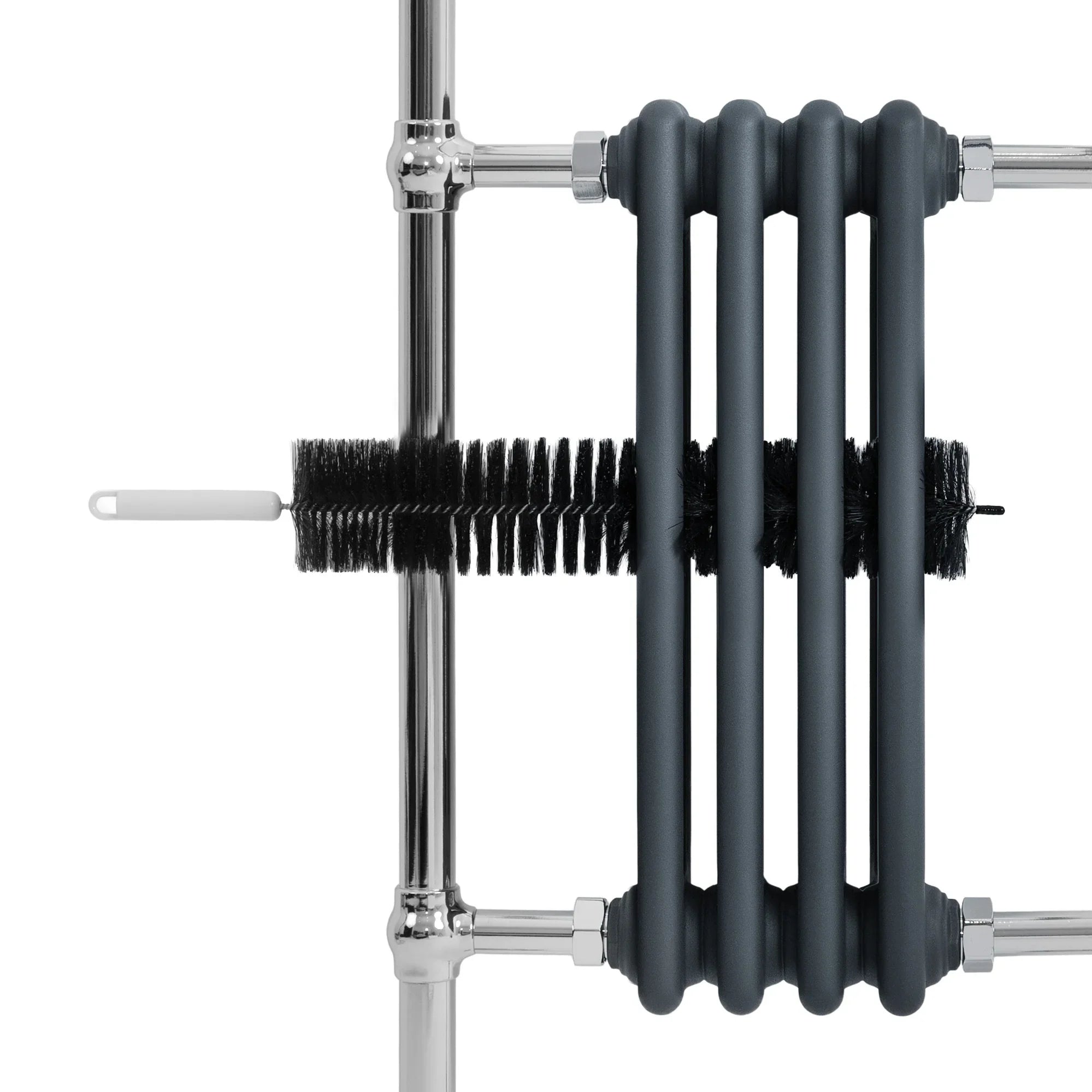 Traditional Heated Towel Rail Radiator – 950mm x 480mm  – Anthracite Grey