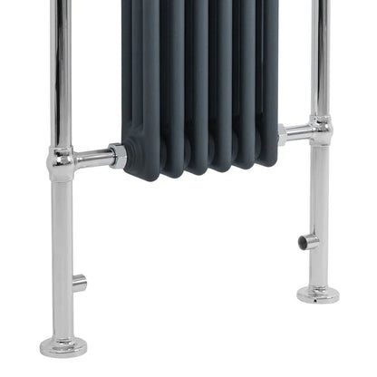 Traditional Heated Towel Rail Radiator – 950mm x 570mm  – Anthracite Grey