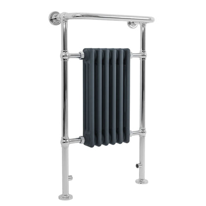 Traditional Heated Towel Rail Radiator – 950mm x 570mm  – Anthracite Grey