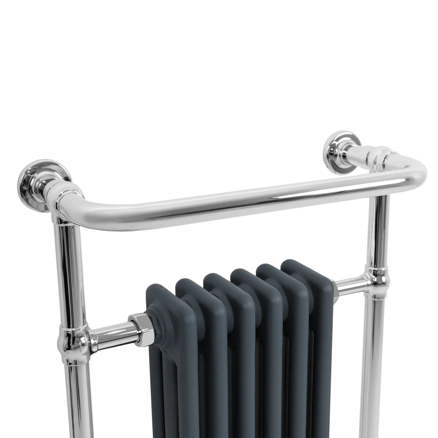 Traditional Heated Towel Rail Radiator – 950mm x 570mm  – Anthracite Grey