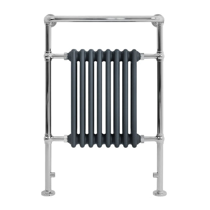 Traditional Heated Towel Rail Radiator – 950mm x 660mm  – Anthracite Grey