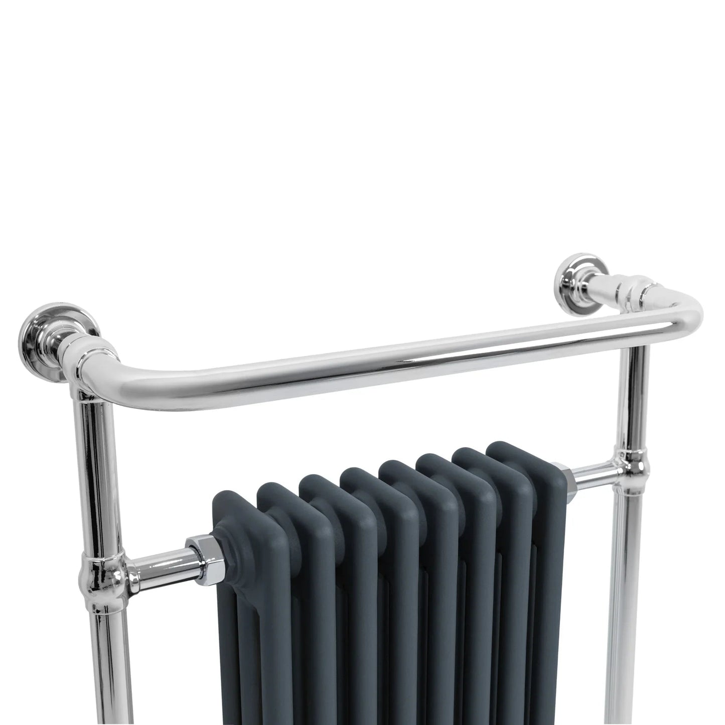 Traditional Heated Towel Rail Radiator – 950mm x 660mm  – Anthracite Grey