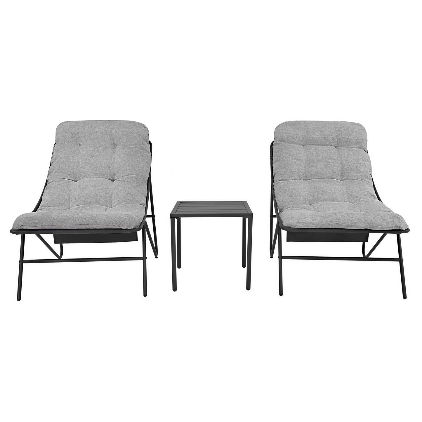 3 Piece Bistro Set - Grey