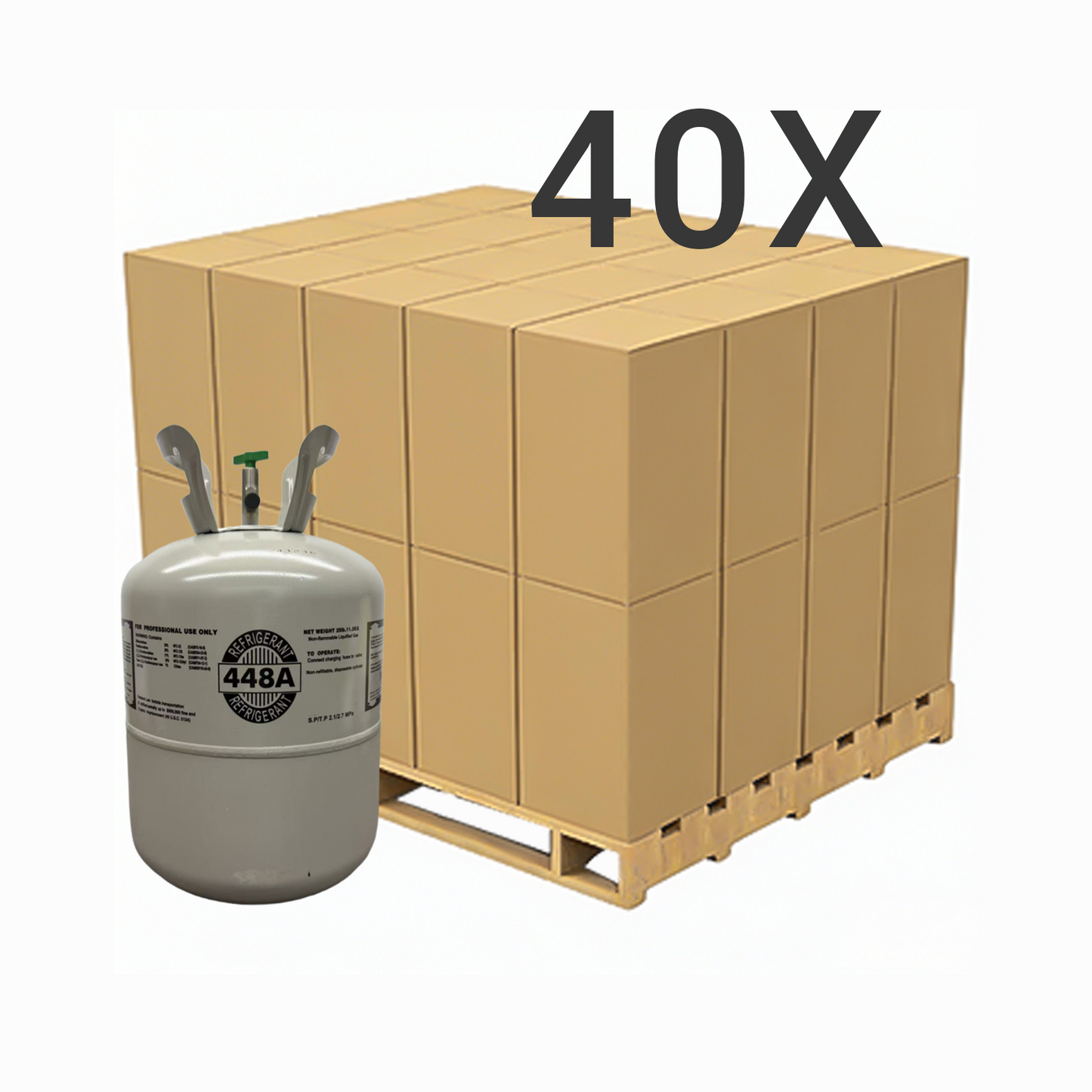 25LB R448A (R-448A) Refrigerant Gas | 40 Cylinders