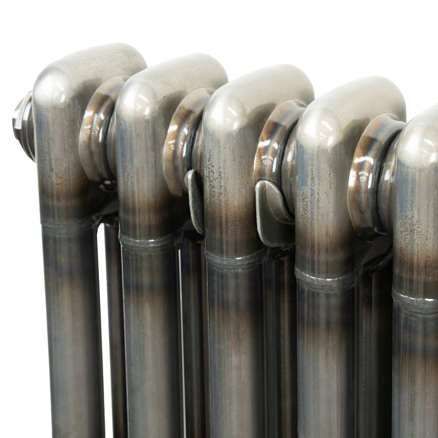 Traditional 2 Column Radiator & Valves – 1500mm x 560mm - Raw Metal