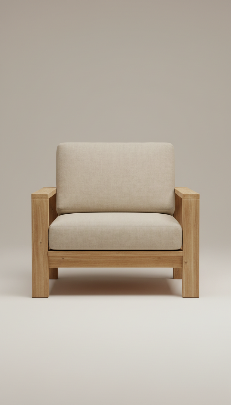Teak Modular Lounge Chair