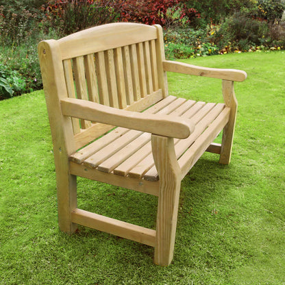 Elda Heavy Duty Wooden Garden Bench – 4ft