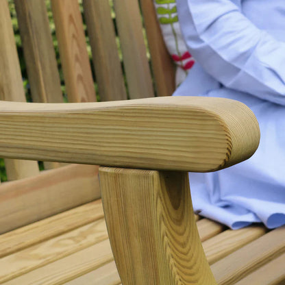 Elda Heavy Duty Wooden Garden Bench – 4ft