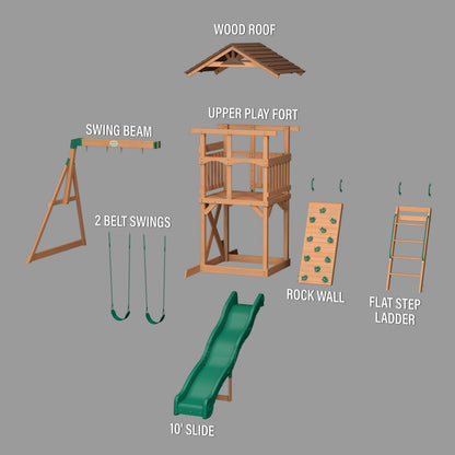 Lightning Ridge Swing Set and Climbing Frame