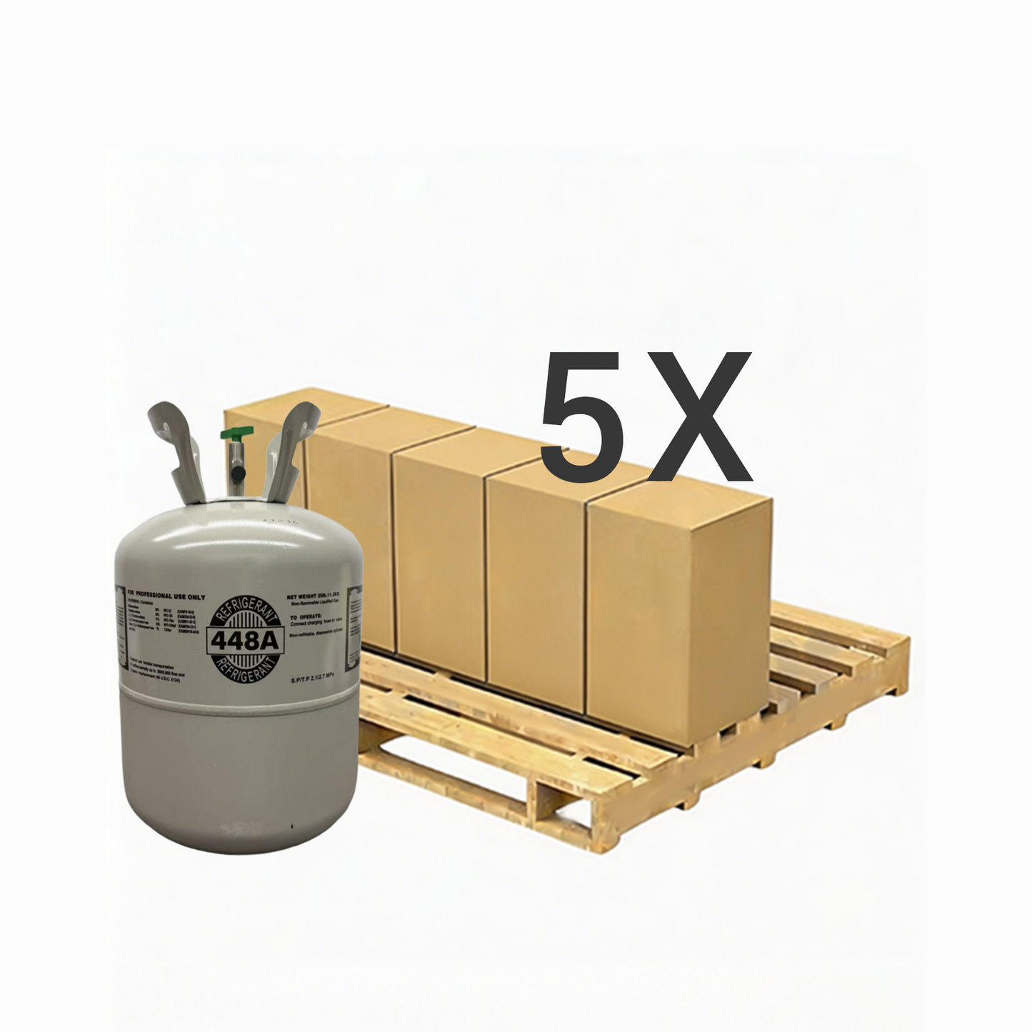 25LB R448A (R-448A) Refrigerant Gas | 5 Cylinders