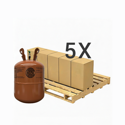 25LB R407A (R-407A) Refrigerant Gas | 5 Cylinders