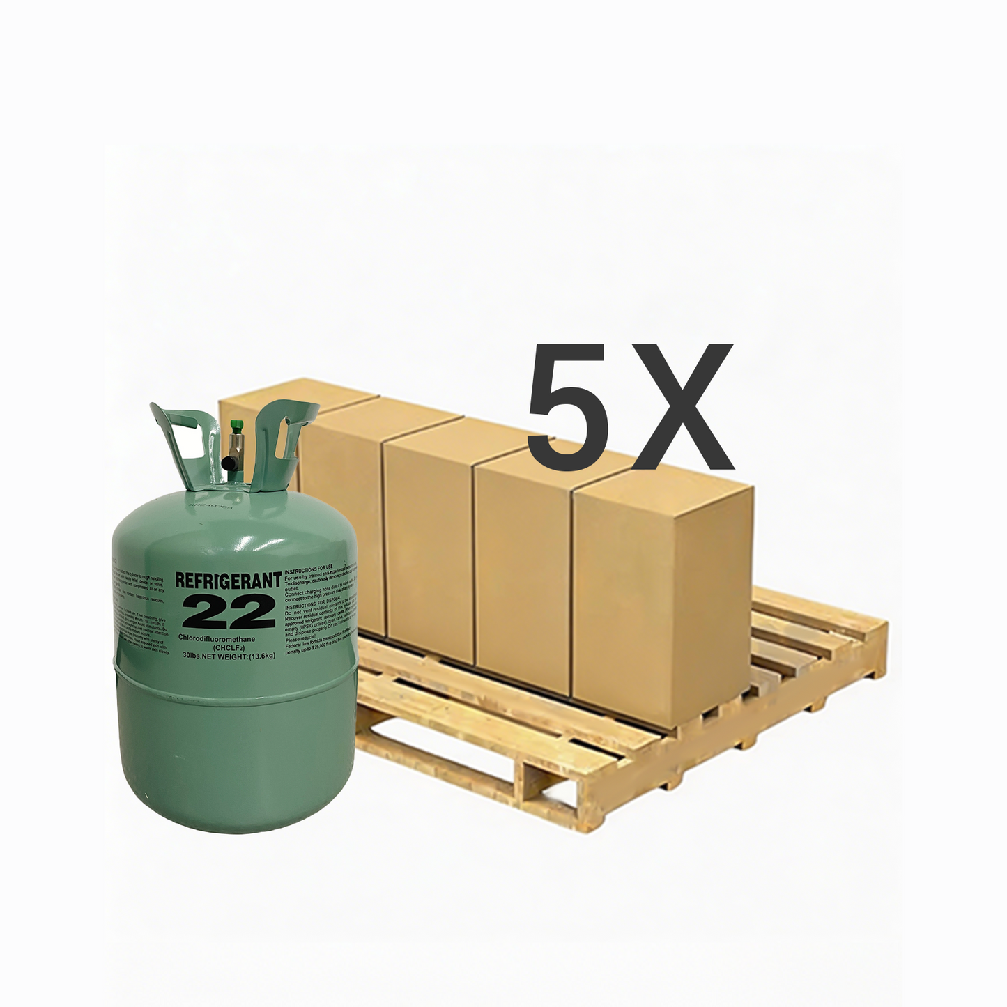 30LB R22 (R-22) Refrigerant Gas  | 40 Cylinders