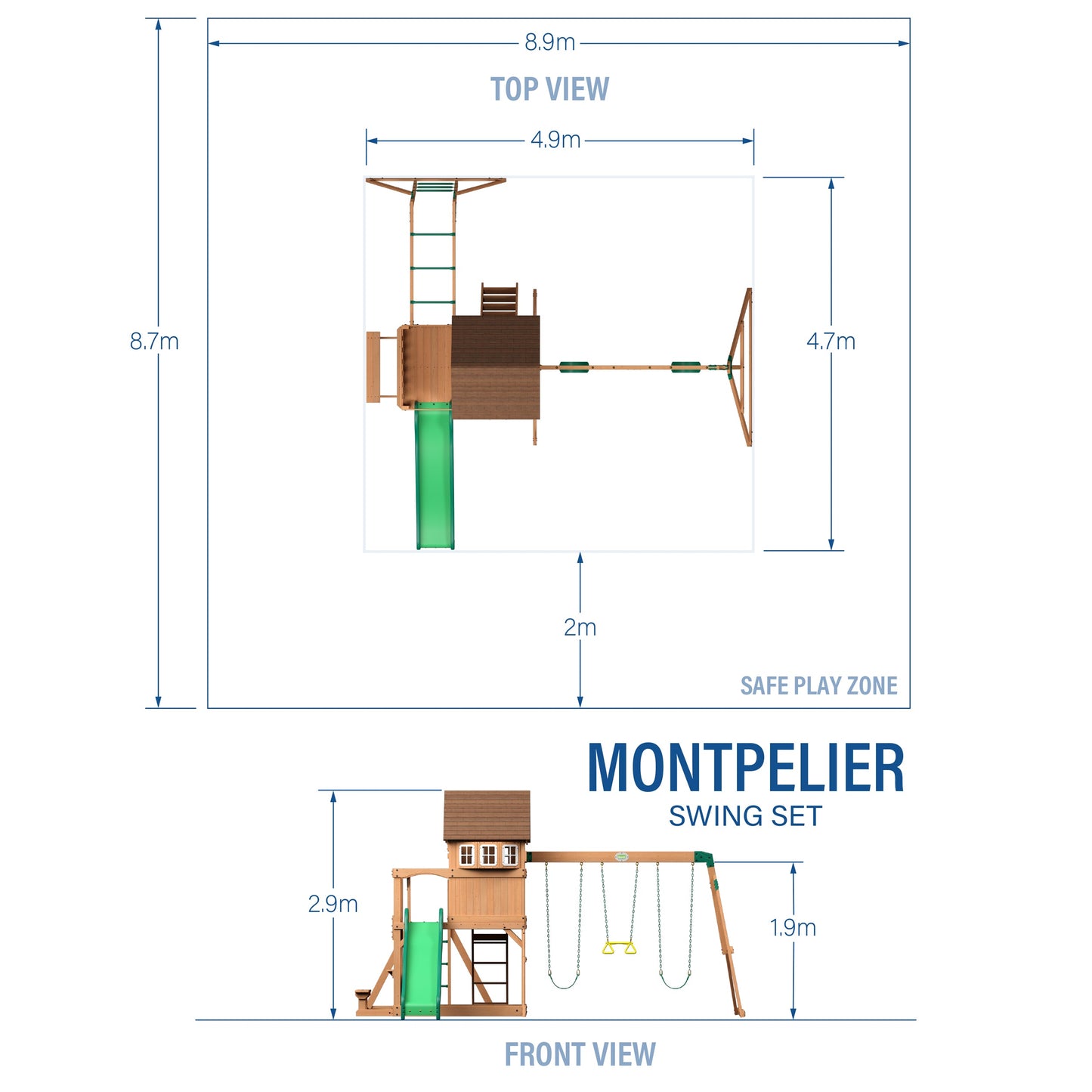 Montpelier Swing Set and Climbing Frame