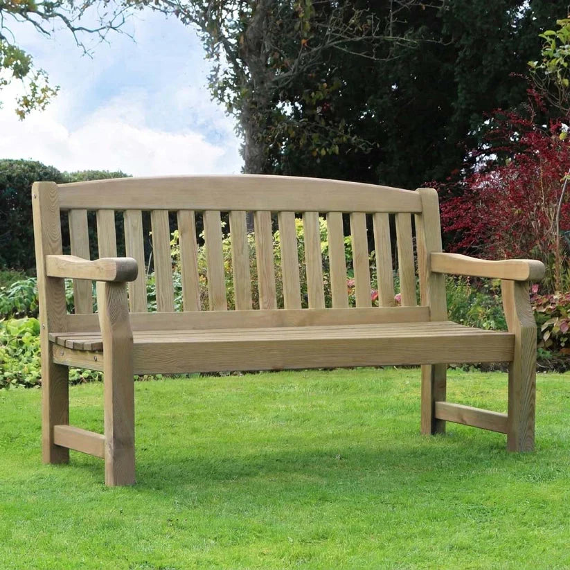 Elda Heavy Duty Wooden Garden Bench – 5ft