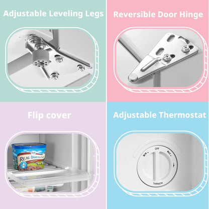 60L Under Counter Freezer – White