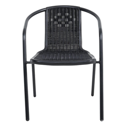 PE Rattan Stacking Garden Chairs – Set of 6
