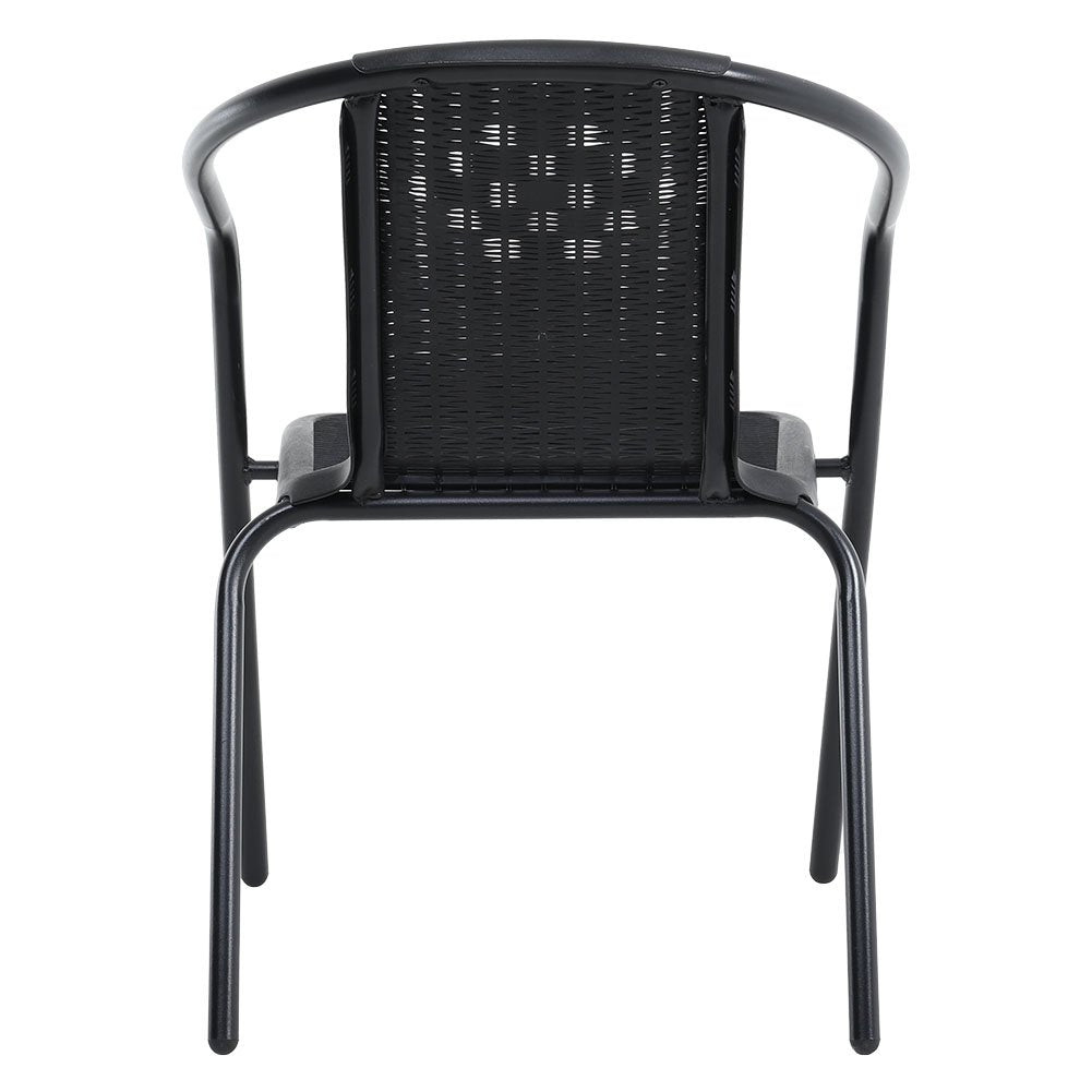 PE Rattan Stacking Garden Chairs – Set of 6