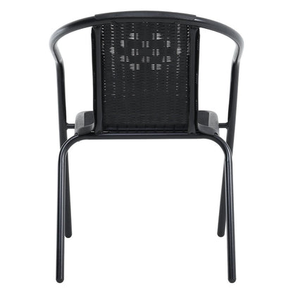PE Rattan Stacking Garden Chairs – Set of 6
