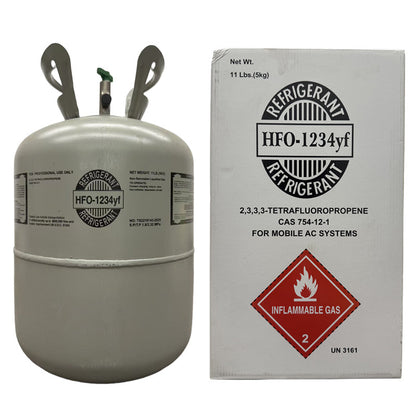 11 LB R1234yf (R-1234yf) Refrigerant Gas | 40 Cylinders