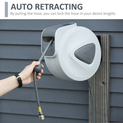 Retractable Air Hose Reel – 15m with 3/8" Hose