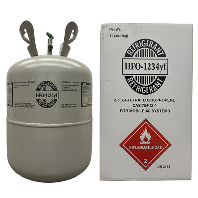 11 LB R1234yf (R-1234yf) Refrigerant Gas | 10 Cylinders
