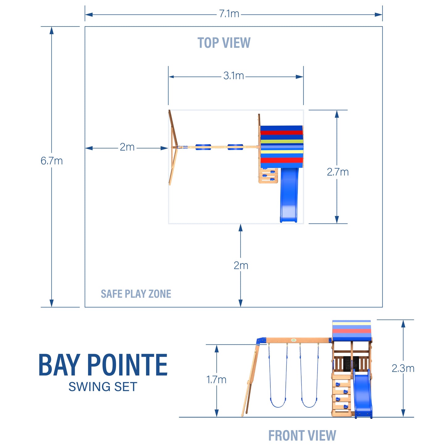 Bay Pointe Swing Set and Climbing Frame