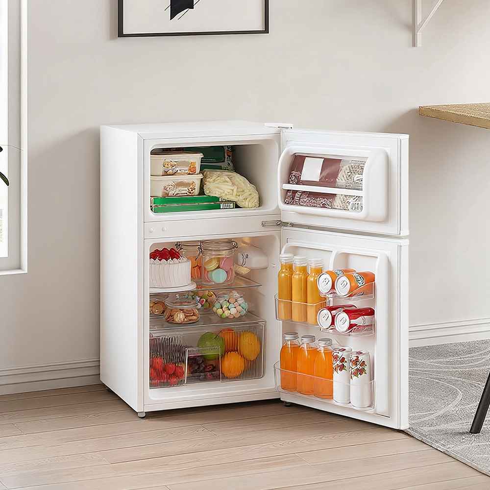 87L Under Counter Fridge Freezer – White