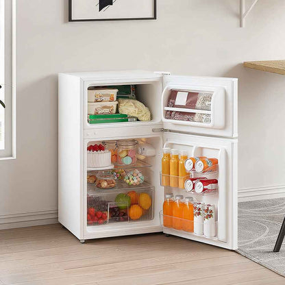 87L Under Counter Fridge Freezer – White