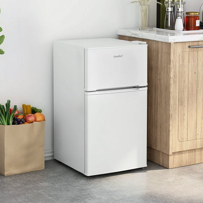 87L Under Counter Fridge Freezer – White