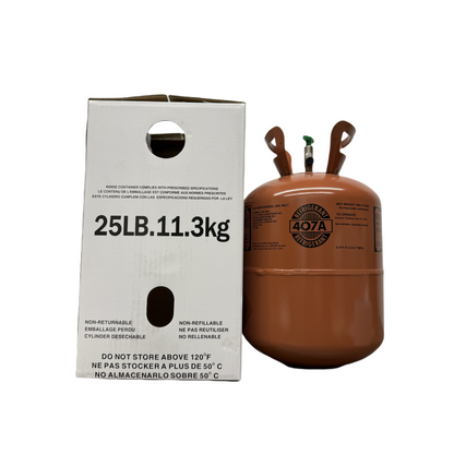 25LB R407A (R-407A) Refrigerant Gas | 40 Cylinders