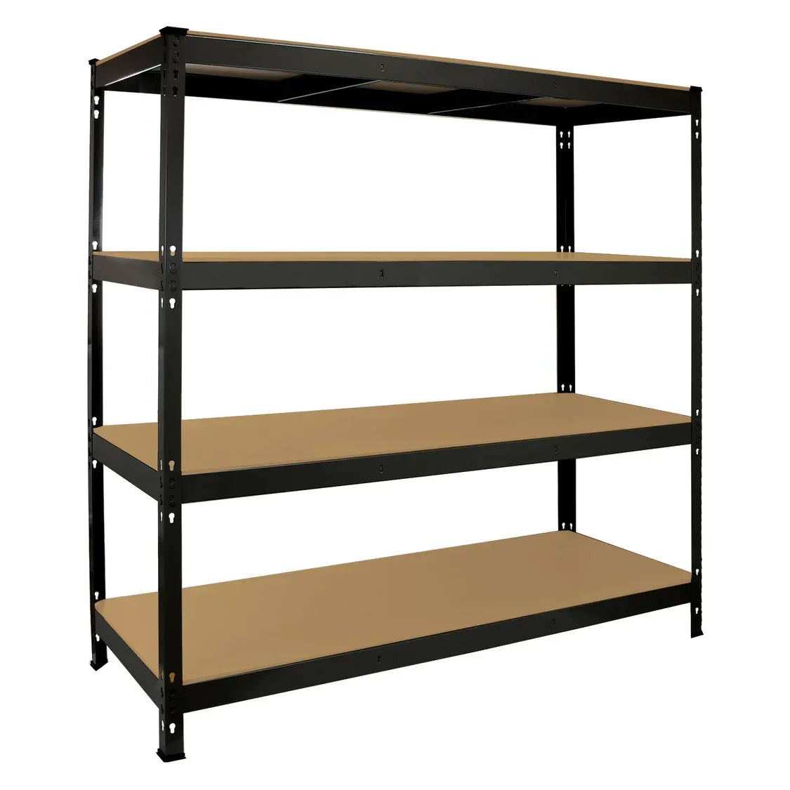 Metal Garden Shed 8ft x 8ft & Q-Rax Heavy Duty Storage Shelving Bundle