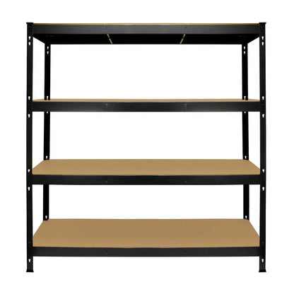 Metal Garden Shed 8ft x 8ft & Q-Rax Heavy Duty Storage Shelving Bundle