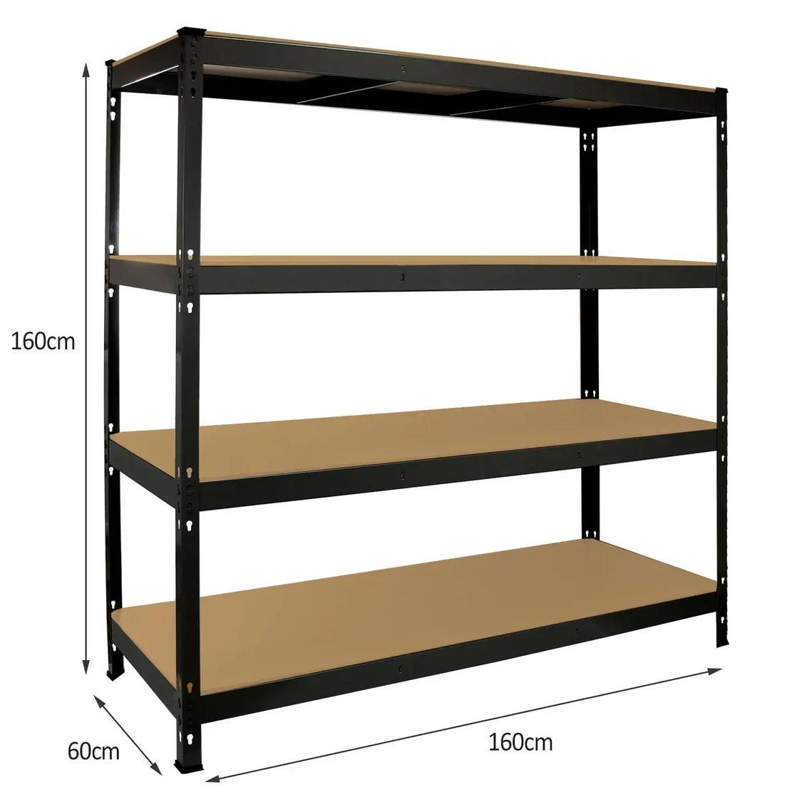 Metal Garden Shed 8ft x 8ft & Q-Rax Heavy Duty Storage Shelving Bundle