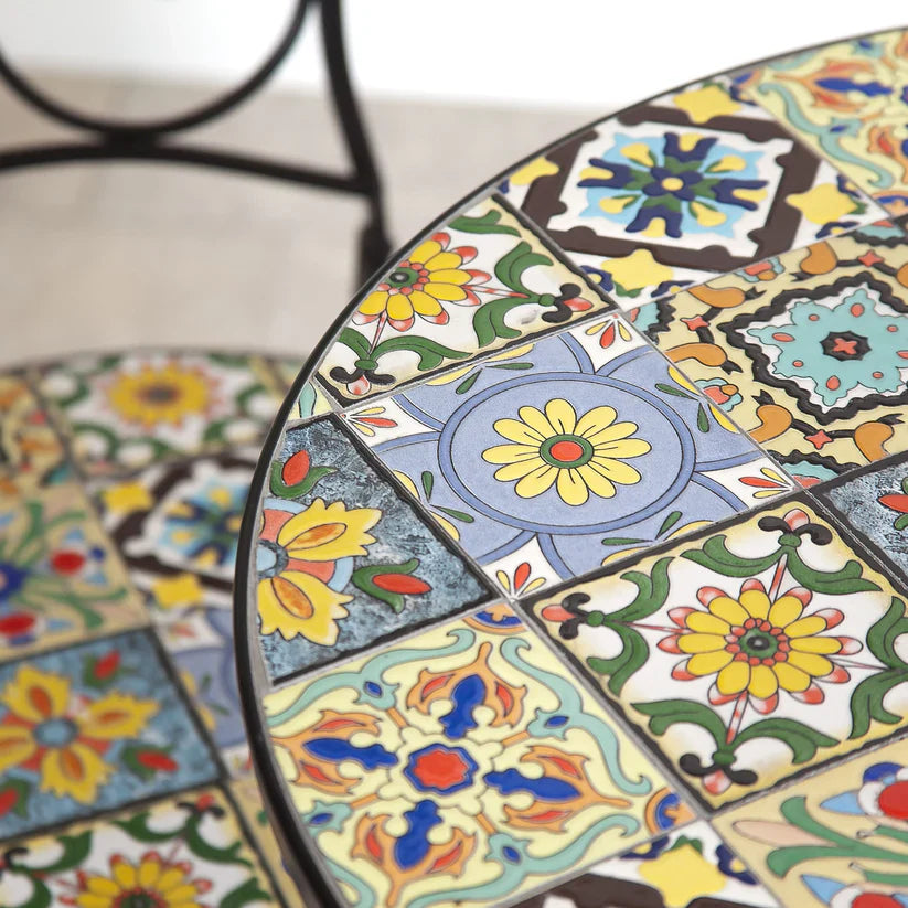 Majorelle Mosaic Bistro Set