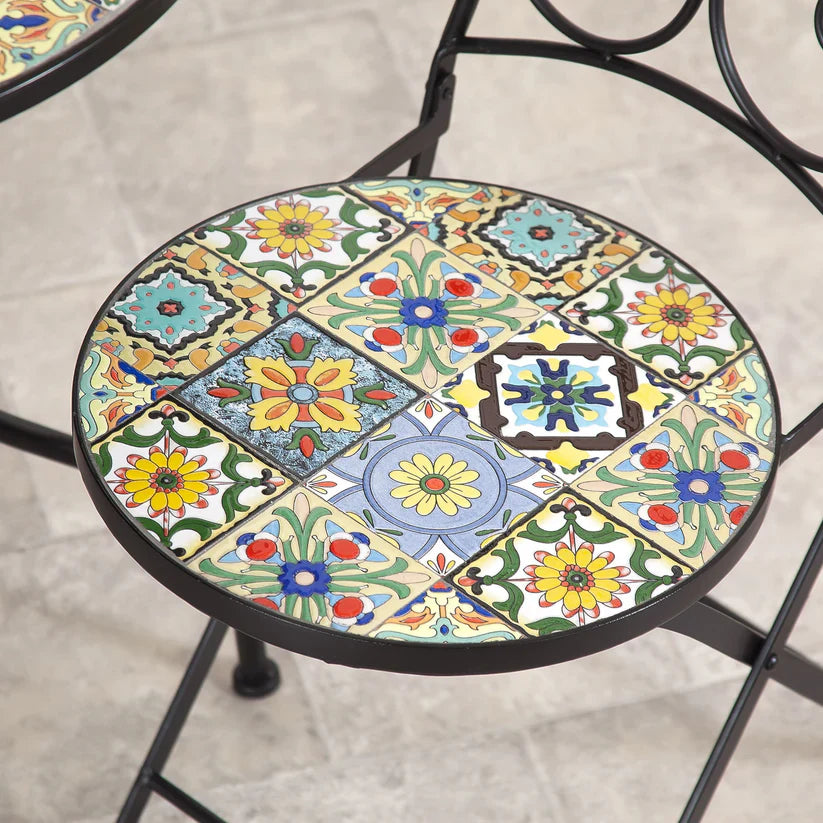 Majorelle Mosaic Bistro Set