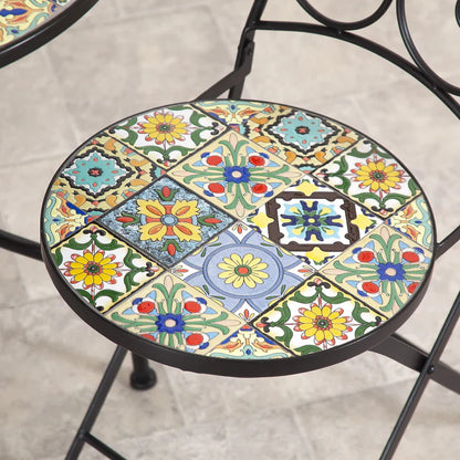Majorelle Mosaic Bistro Set