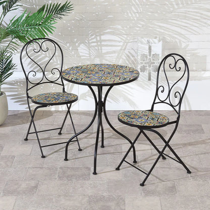 Majorelle Mosaic Bistro Set