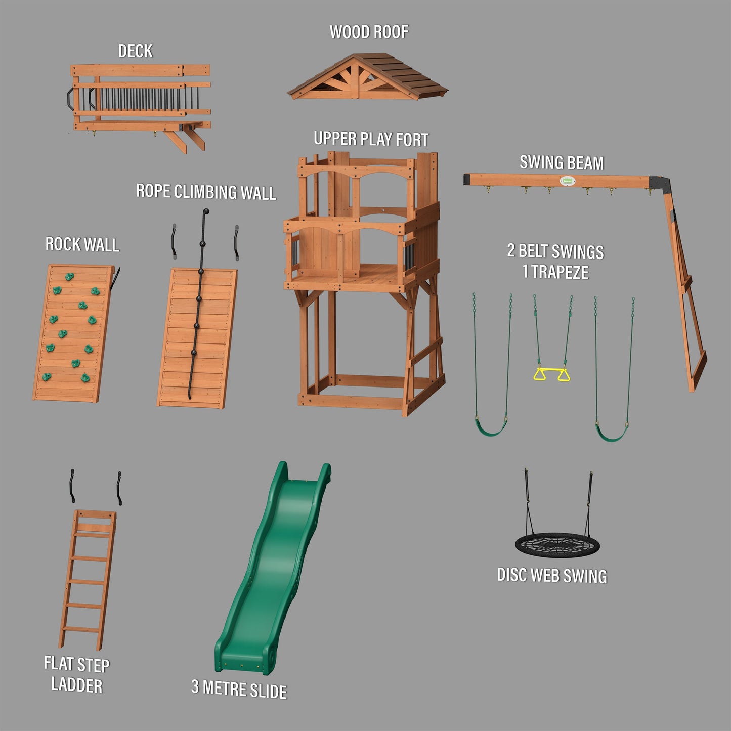 Sterling Point Swing Set and Climbing Frame