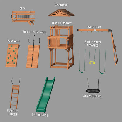 Sterling Point Swing Set and Climbing Frame