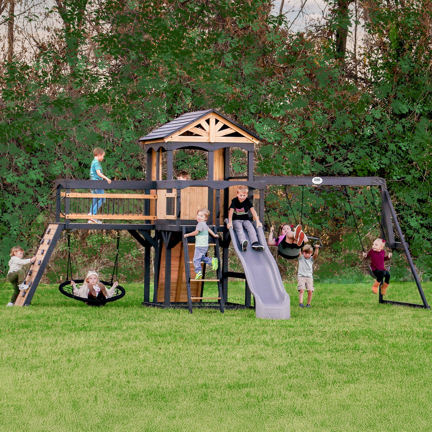 Timber Crossing Swing Set and Climbing Frame